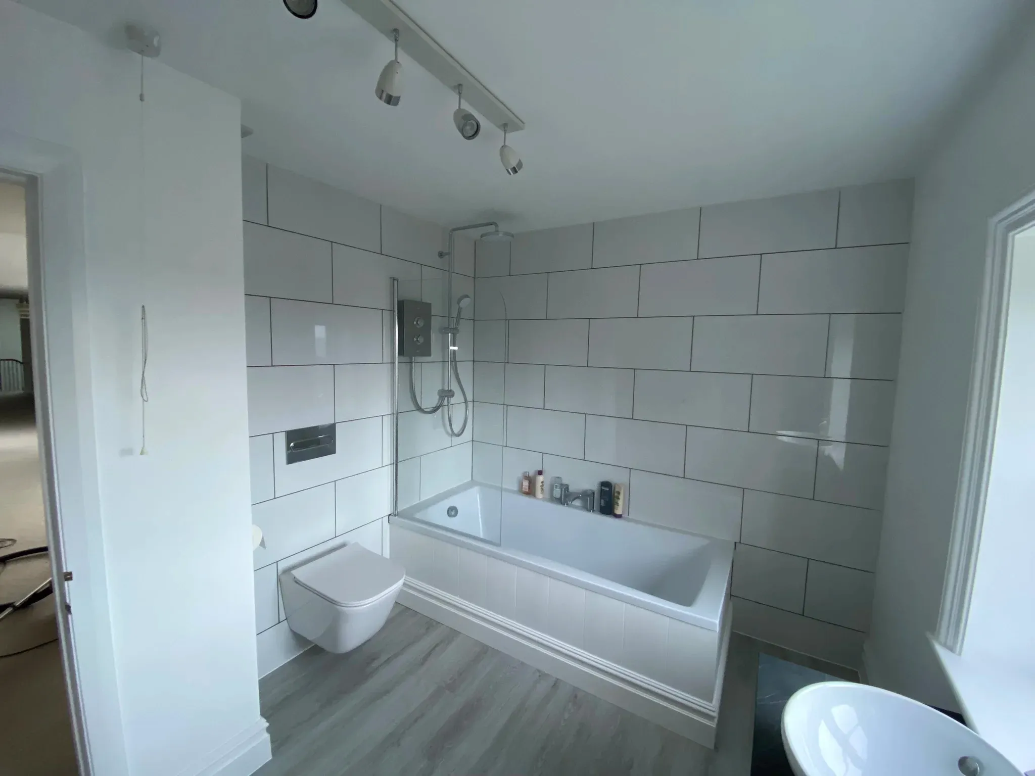 bathroom with bath